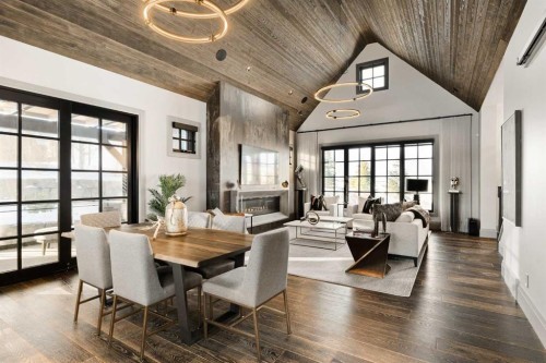 2 Silverhorn Park, Rural Rocky View County, AB - Indoor Photo Showing Dining Room