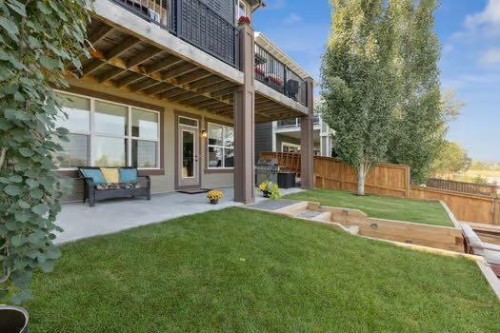 50 Riviera View, Cochrane, AB - Outdoor With Deck Patio Veranda