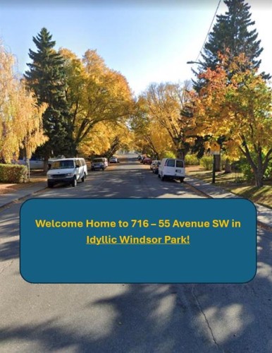 716 55 Avenue Sw, Calgary, AB -  With View