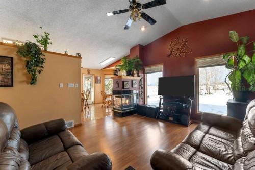 283058 Township Road 245A, Rural Rocky View County, AB - Indoor Photo Showing Living Room