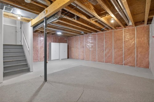 147 Everstone Rise Sw, Calgary, AB - Indoor Photo Showing Basement