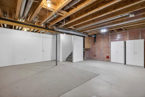 147 Everstone Rise Sw, Calgary, AB - Indoor Photo Showing Basement