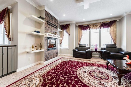 47 Saddlelake Way Ne, Calgary, AB - Indoor With Fireplace