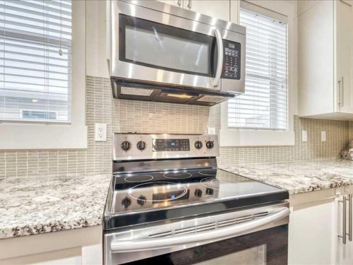 201 Rainbow Falls Glen, Chestermere, AB - Indoor Photo Showing Kitchen With Upgraded Kitchen