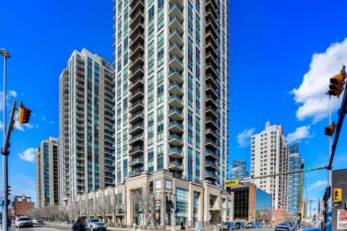 502-1111 10 Street Sw, Calgary, AB - Outdoor With Balcony With Facade