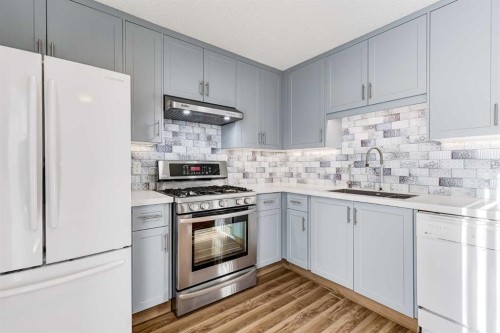 123 Woodsman Lane Sw, Calgary, AB - Indoor Photo Showing Kitchen With Upgraded Kitchen