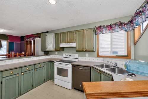 43 Somercrest Circle Sw, Calgary, AB - Indoor Photo Showing Kitchen With Double Sink