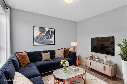 402-1740 9 Street Nw, Calgary, AB - Indoor Photo Showing Living Room