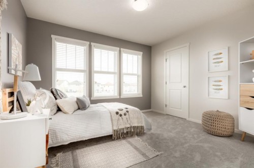 63 Creekside Path Sw, Calgary, AB - Indoor Photo Showing Bedroom