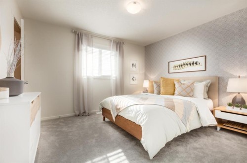 63 Creekside Path Sw, Calgary, AB - Indoor Photo Showing Bedroom