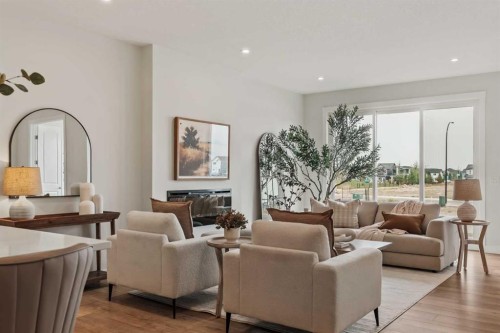 223 Creekstone Circle Sw, Calgary, AB - Indoor Photo Showing Living Room