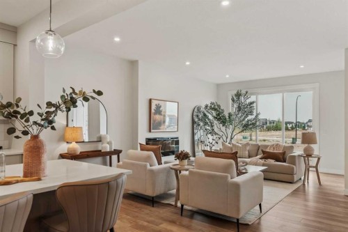 223 Creekstone Circle Sw, Calgary, AB - Indoor Photo Showing Living Room