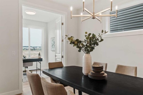 223 Creekstone Circle Sw, Calgary, AB - Indoor Photo Showing Dining Room