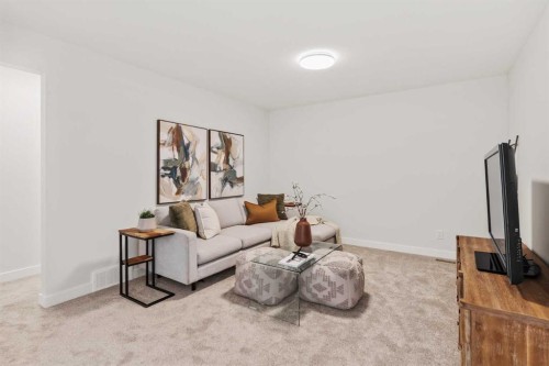223 Creekstone Circle Sw, Calgary, AB - Indoor Photo Showing Living Room