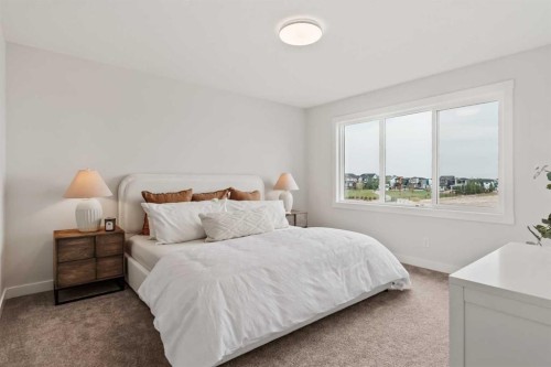 223 Creekstone Circle Sw, Calgary, AB - Indoor Photo Showing Bedroom