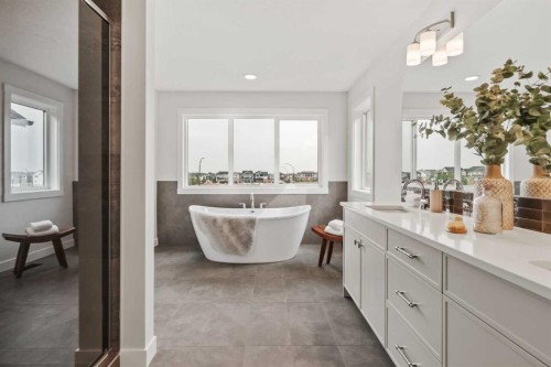 223 Creekstone Circle Sw, Calgary, AB - Indoor Photo Showing Bathroom