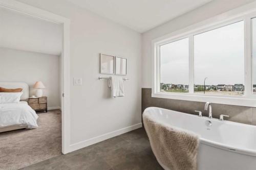 223 Creekstone Circle Sw, Calgary, AB - Indoor Photo Showing Bedroom