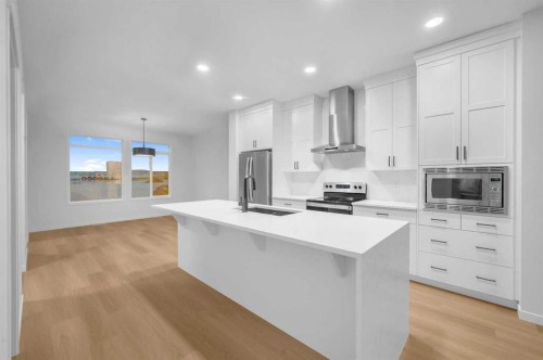 94 Royston Park Nw, Calgary, AB - Indoor Photo Showing Kitchen With Upgraded Kitchen