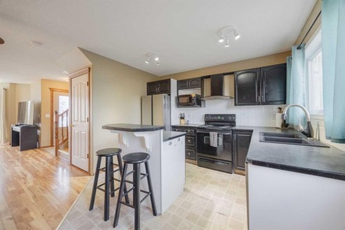 276 Cramond Close Se, Calgary, AB - Indoor Photo Showing Kitchen With Double Sink