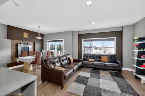 45 Redstone Drive Ne, Calgary, AB - Indoor Photo Showing Living Room