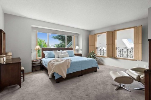 75 Hawkside Close Nw, Calgary, AB - Indoor Photo Showing Bedroom