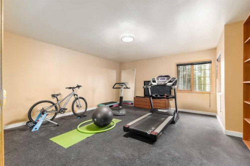 231031 Forestry Way, Bragg Creek, AB - Indoor Photo Showing Gym Room