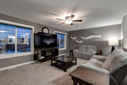 106 Silverado Skies Drive Sw, Calgary, AB - Indoor Photo Showing Living Room