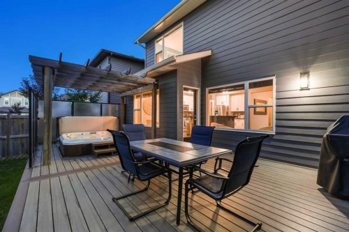 106 Silverado Skies Drive Sw, Calgary, AB - Outdoor With Deck Patio Veranda With Exterior