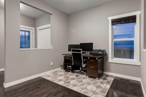 106 Silverado Skies Drive Sw, Calgary, AB - Indoor Photo Showing Office