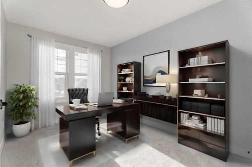 137 Vantage Drive, Cochrane, AB - Indoor Photo Showing Office