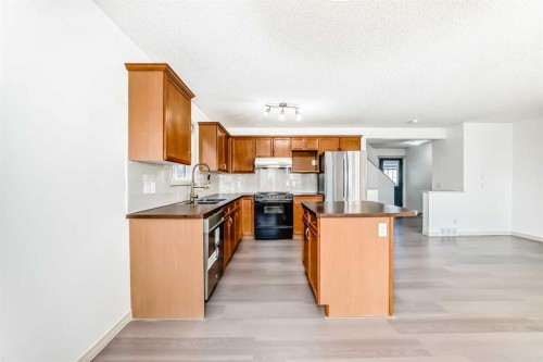 287 Covepark Rise Ne, Calgary, AB - Indoor Photo Showing Kitchen With Double Sink