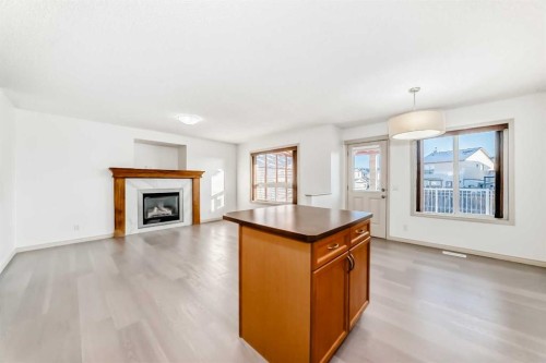 287 Covepark Rise Ne, Calgary, AB - Indoor Photo Showing Living Room With Fireplace