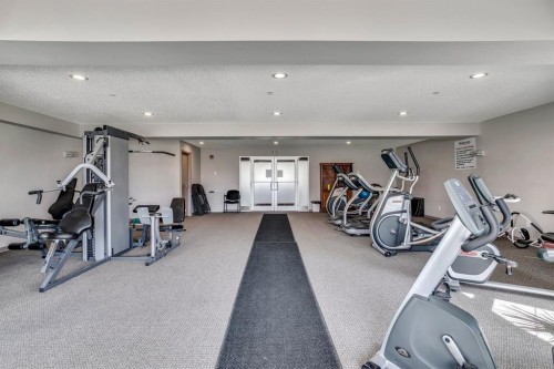 432-1 Crystal Green Lane, Okotoks, AB - Indoor Photo Showing Gym Room