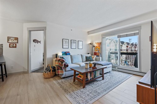 5312-155 Skyview Ranch Way Ne, Calgary, AB - Indoor Photo Showing Living Room