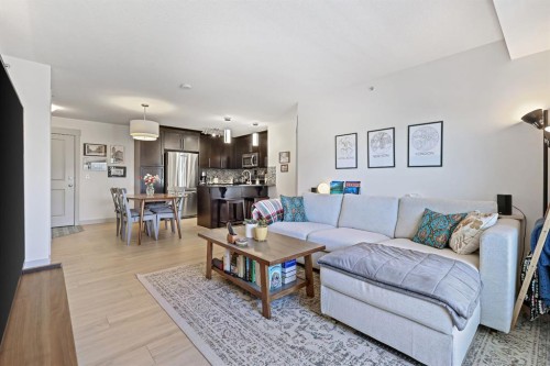 5312-155 Skyview Ranch Way Ne, Calgary, AB - Indoor Photo Showing Living Room