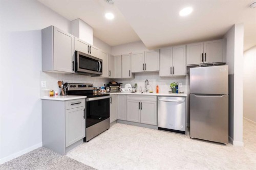 97 Cornerbrook Road Ne, Calgary, AB - Indoor Photo Showing Kitchen With Stainless Steel Kitchen