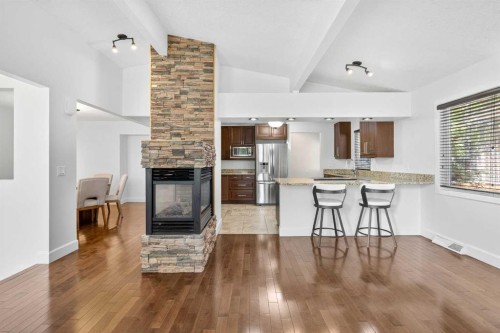 2831 Brecken Road Nw, Calgary, AB - Indoor With Fireplace