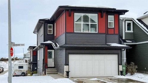184 Emberside Place, Cochrane, AB - Outdoor With Facade