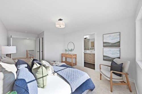 56 Fireside Common, Cochrane, AB - Indoor Photo Showing Bedroom