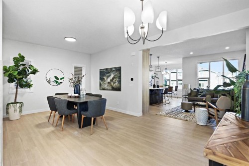 56 Fireside Common, Cochrane, AB - Indoor Photo Showing Dining Room