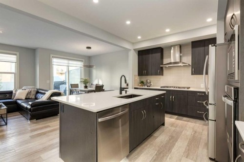 57 Evansfield Gate Nw, Calgary, AB - Indoor Photo Showing Kitchen With Stainless Steel Kitchen With Upgraded Kitchen