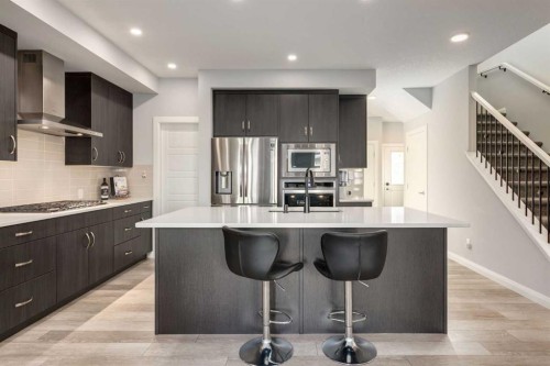 57 Evansfield Gate Nw, Calgary, AB - Indoor Photo Showing Kitchen With Stainless Steel Kitchen With Upgraded Kitchen