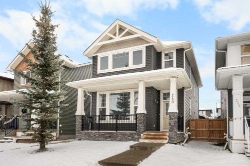 240 Evanspark Gardens Nw, Calgary, AB - Outdoor With Deck Patio Veranda With Facade