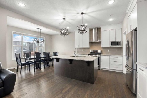 134 Howse Rise Ne, Calgary, AB - Indoor Photo Showing Kitchen With Stainless Steel Kitchen With Upgraded Kitchen