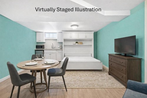 430 15 Avenue Ne, Calgary, AB - Indoor Photo Showing Dining Room