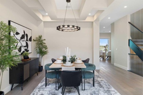 17 Sunvalley View, Cochrane, AB - Indoor Photo Showing Dining Room