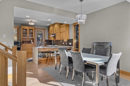 3-124 Silvertip Ridge, Canmore, AB - Indoor Photo Showing Dining Room