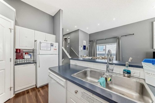12 Taravista Crescent Ne, Calgary, AB - Indoor Photo Showing Kitchen With Double Sink