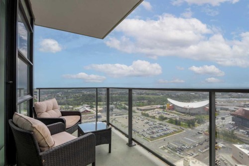 3102-1188 3 Street Se, Calgary, AB - Outdoor With Balcony With View