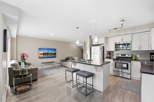 427 Redstone View Ne, Calgary, AB - Indoor Photo Showing Kitchen With Stainless Steel Kitchen With Upgraded Kitchen